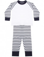 Navy Stripe, White