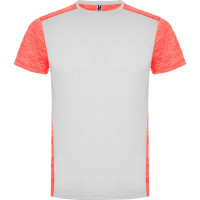 WHITE/HEATHER FLUOR CORAL