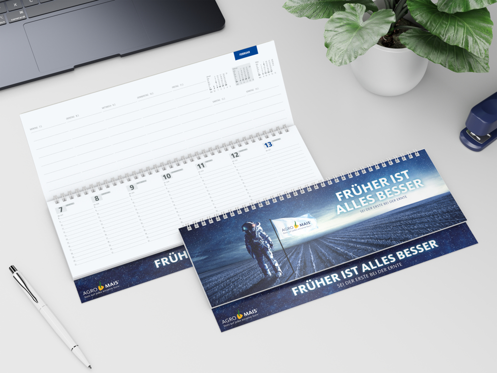 Tisch-Querkalender Master, Softcover Karton
