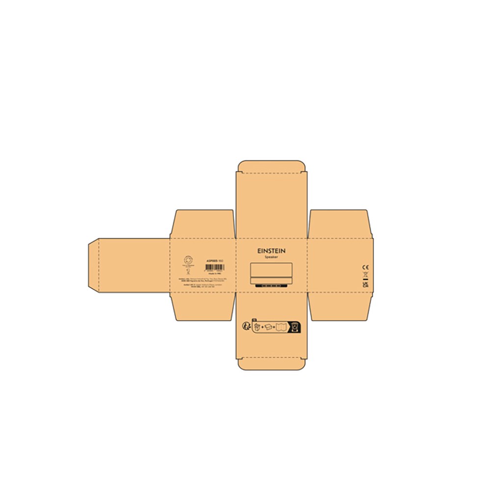 Einstein Lautsprecher recy. ABS 400 mAh  - Natur