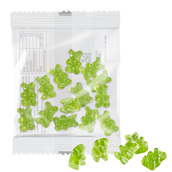 1-farbige Premium-Bärchen 20 g im konventionellen Tütchen, Passionsfrucht