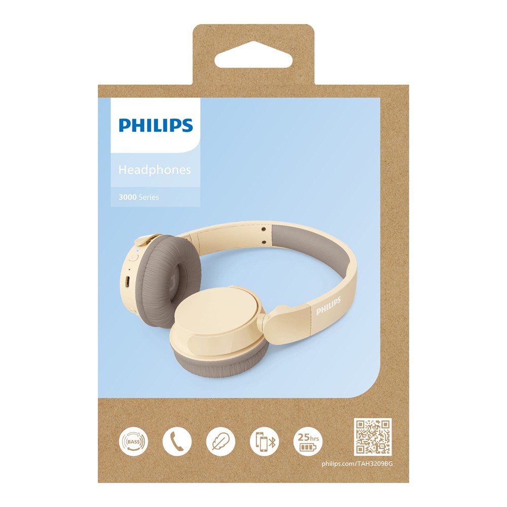 TAH3209 |Philips Bluetooth on ear Kopfhörer mit 25 Stunden Spielzeit