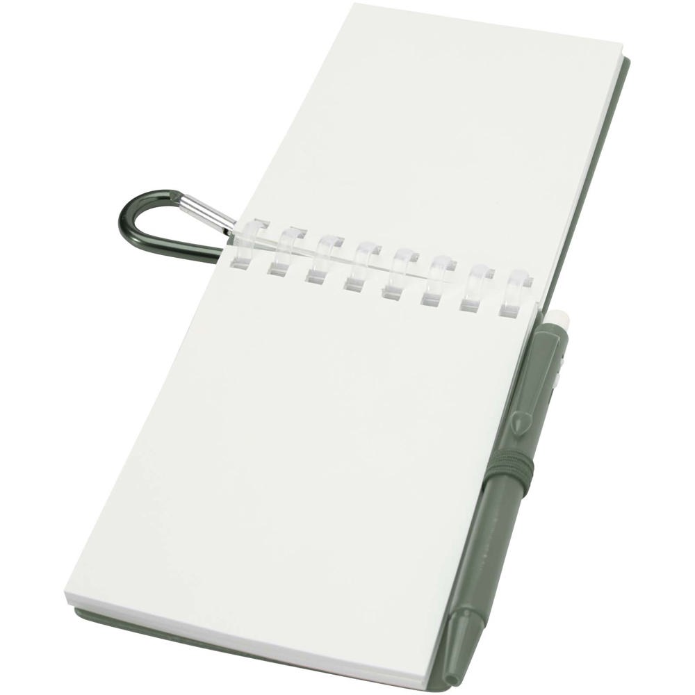 Lig Mini Recyceltes Outdoor-Softcover Notizbuch und Kugelschreiber Set (schwarze Mine)