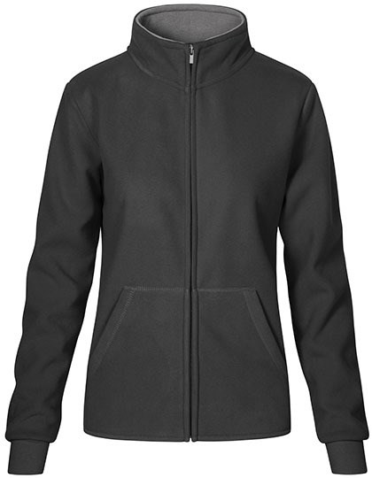 Promodoro - Women´s Double Fleece Jacket - Graphite (Solid), Light Grey (Solid)