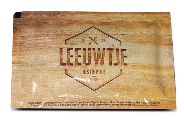 Feuchttücher full color bedruckt mit Logo 60x100 mm | Digitaldruck (Kleinauflage)
