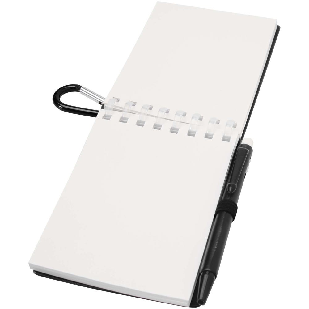 Lig Mini Recyceltes Outdoor-Softcover Notizbuch und Kugelschreiber Set (schwarze Mine)