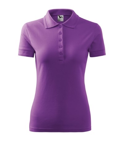 Polohemd Damen Pique Polo lila