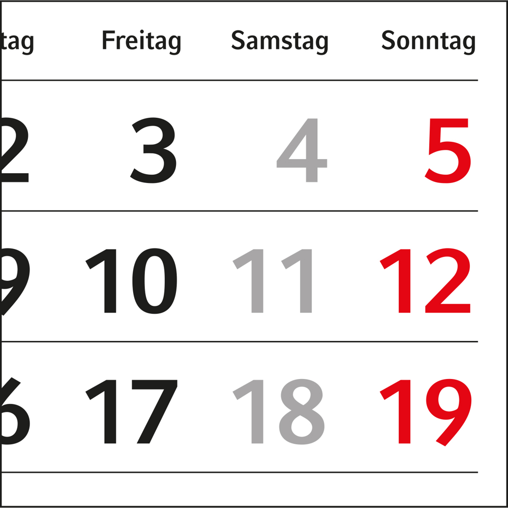 Personalisierter Bildkalender MagicPix Table Quer