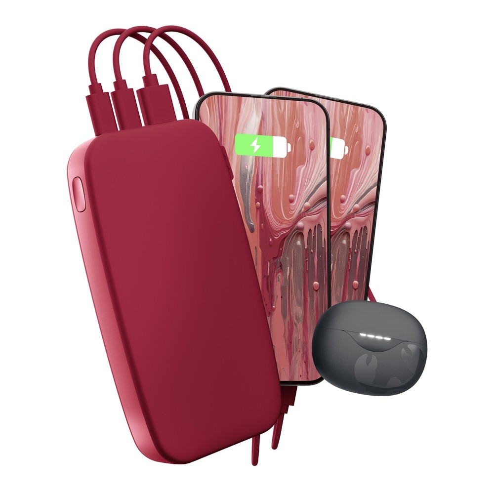 Fresh n Rebel Powerbank 24000 mAh USB-C- Beerenrot