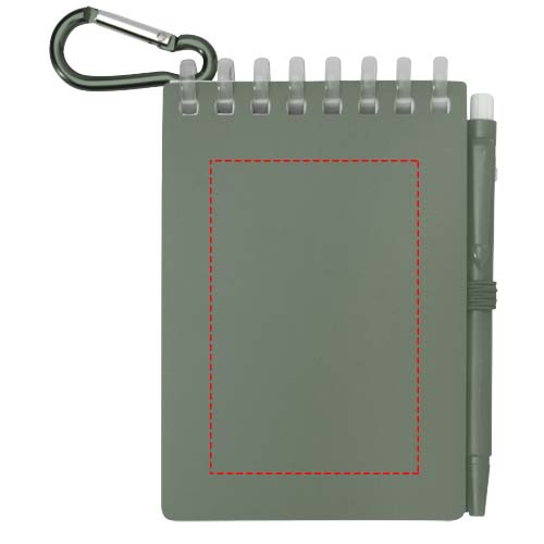 Lig Mini Recyceltes Outdoor-Softcover Notizbuch und Kugelschreiber Set (schwarze Mine)
