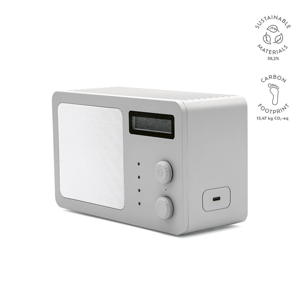 Soundview Lautsprecher recy.ABS 3 600 mAh  - Schwarz - silber