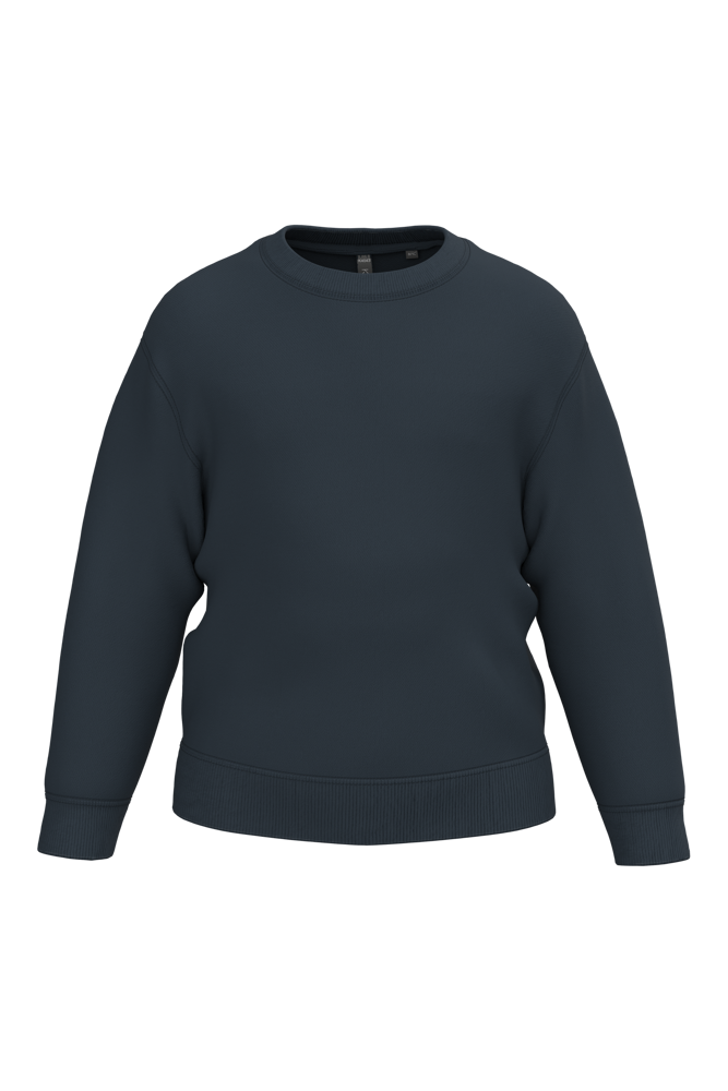 K4043 - Recyceltes Kinder-Sweatshirt mit Rundhalsausschnitt - navy