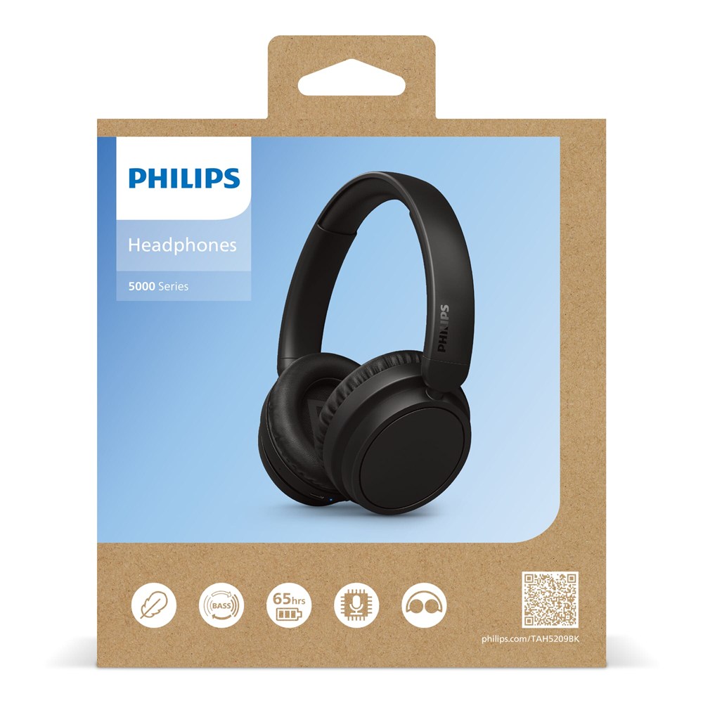 TAH5209 |Philips Bluetooth Over-Ear-Kopfhörer mit 65 Stunden Spielzeit 