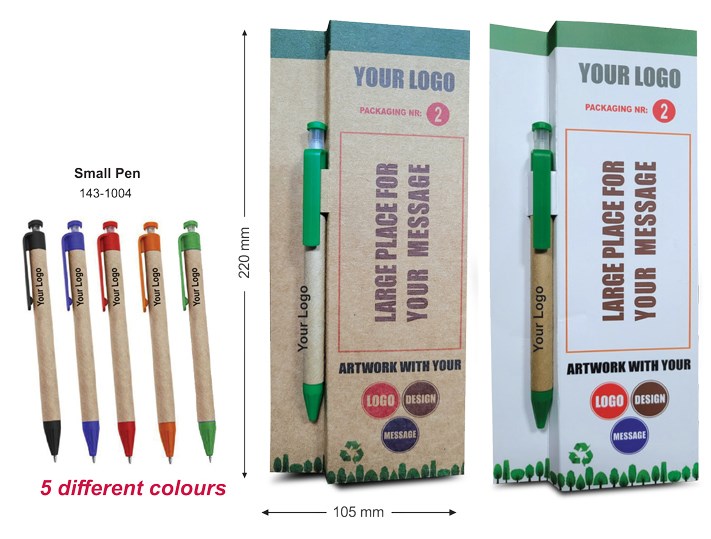 Nachhaltiger Plant-a-Tree Stift mit Samenkapsel und Einzelblatt-Clip