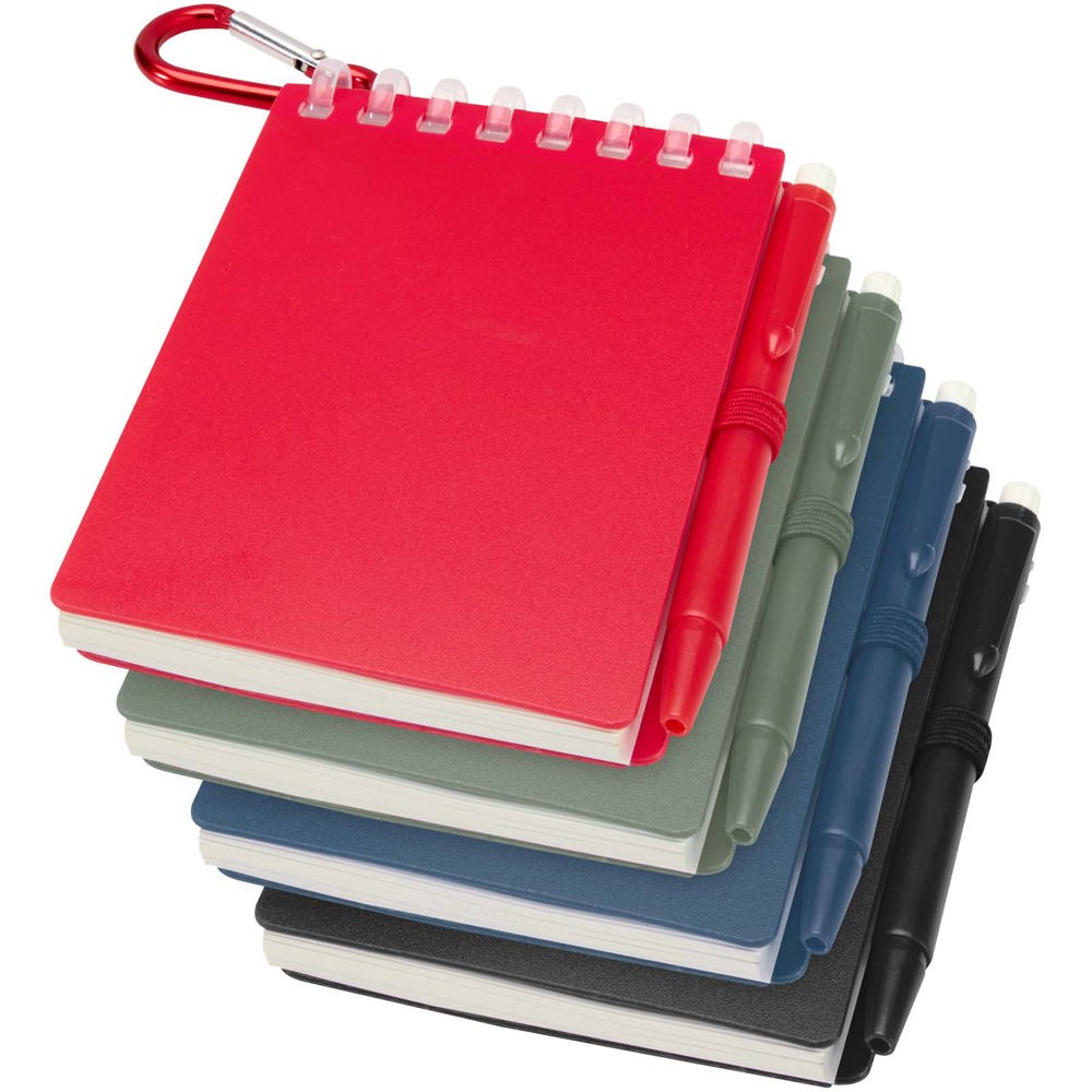 Lig Mini Recyceltes Outdoor-Softcover Notizbuch und Kugelschreiber Set (schwarze Mine)