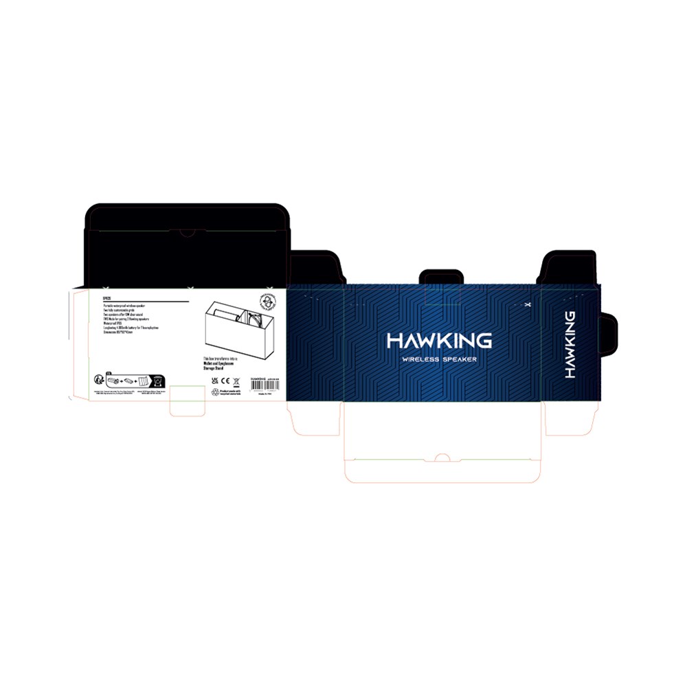 Hawking Lautsprecher recy. ABS 4 000 mAh  - Schwarz