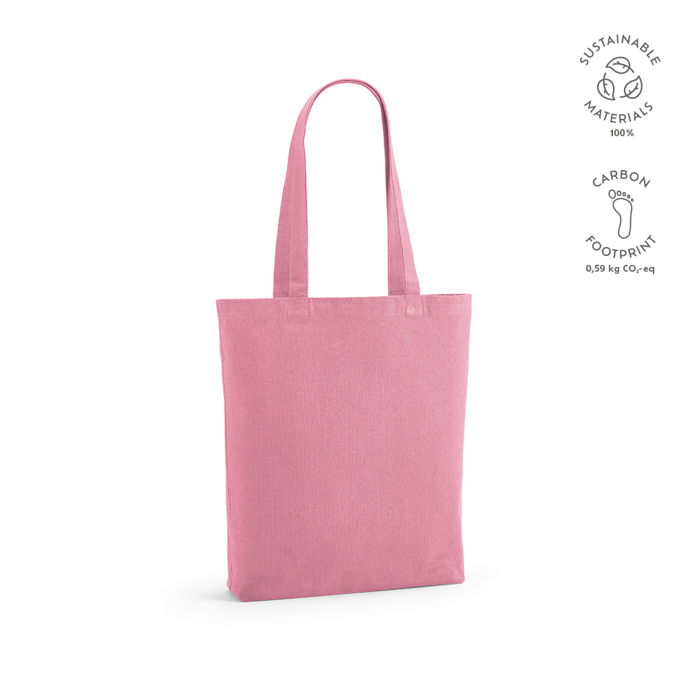 Annapurne Einkaufstasche recy.Baumwolle (180 g/m²). Mit Bodenfalte - Rosa