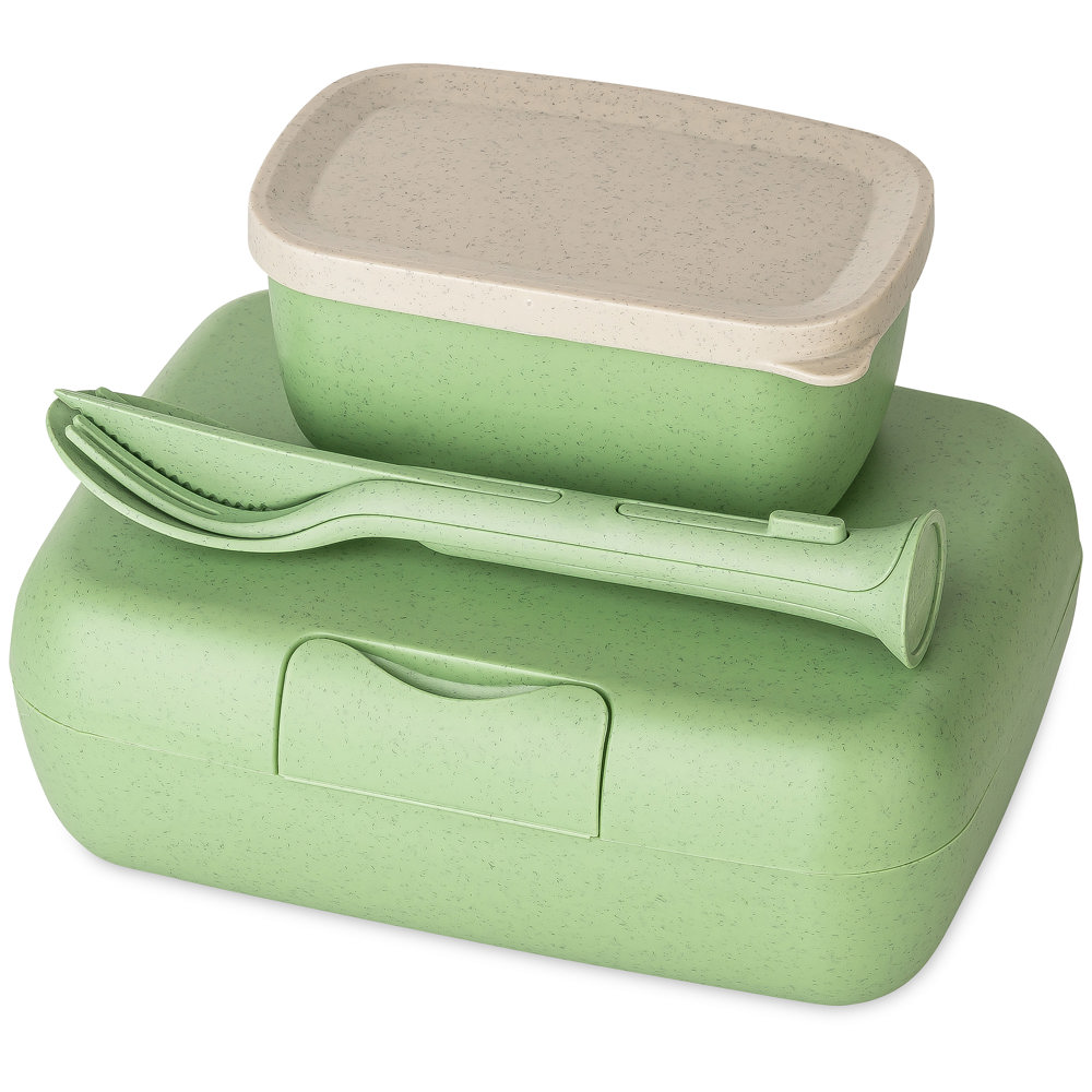 Koziol CANDY READY Lunchbox-Set + Besteck-Set