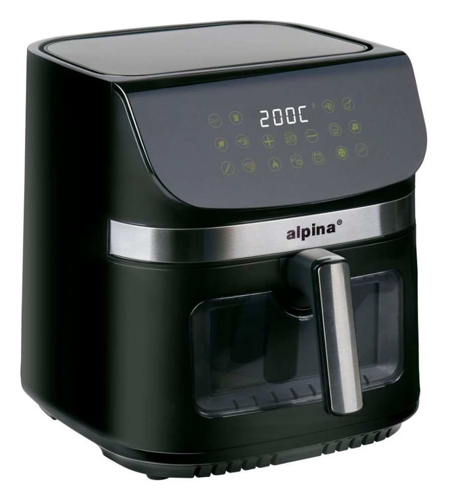 ALPINA Air Fryer 9L 1800W Digital Display- Schwarz
